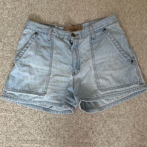 High waisted mom jean short